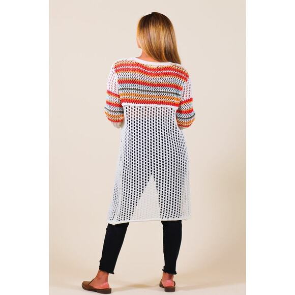 NWOT Pol lightweight open weave duster sz Sm - Picture 2 of 5